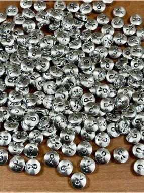 Breast Cancer Silver Ribbon Charm, Bulk of 230 Charms/Beads